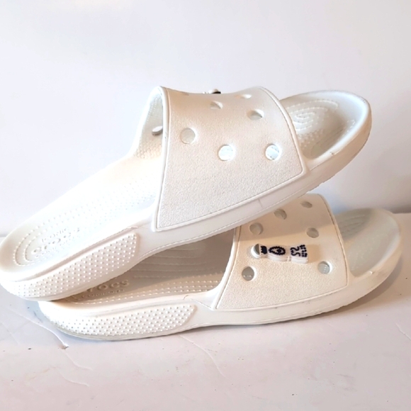 CROCS White Slide Sandals - Picture 8 of 10